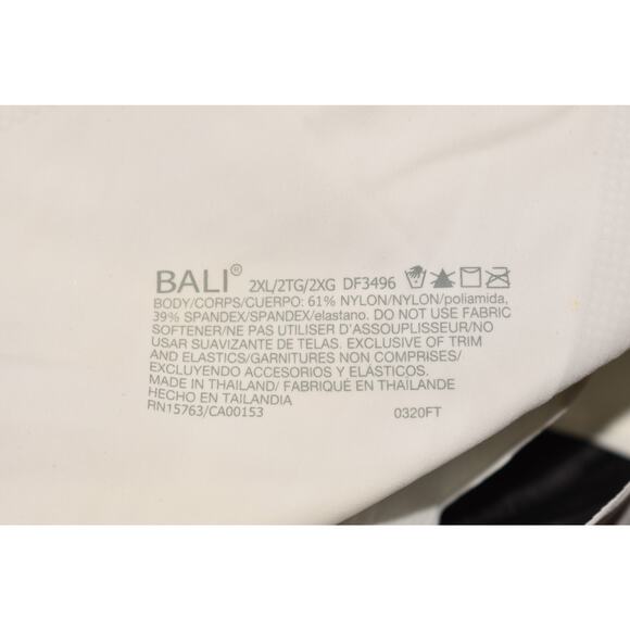 BALI NEW $48 Comfort Revolution Easylite Back Close Wireless Bra White 2XL - Picture 3 of 3